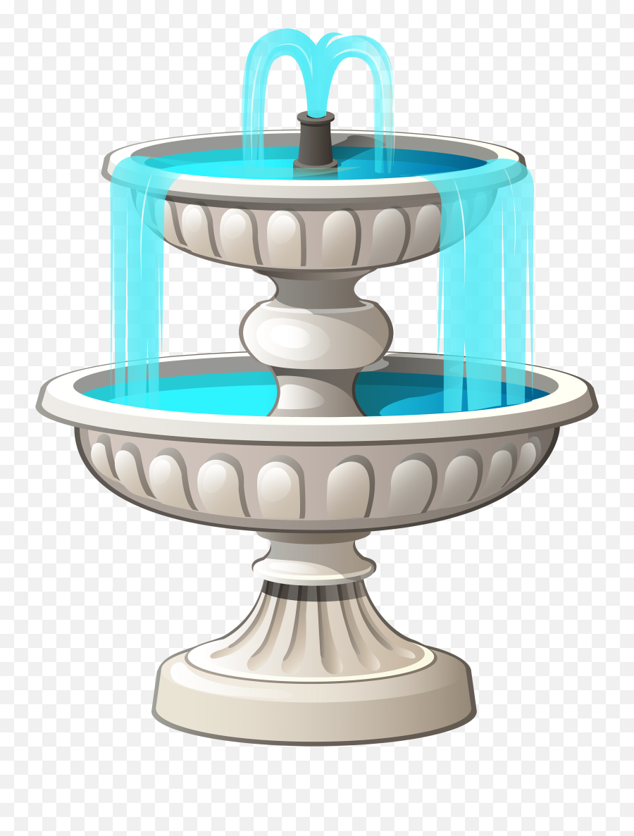 Library Of Fountain Clip Art Freeuse Stock Plan Png Files - Simple Fountain Drawing Easy Emoji,Waterfall Clipart