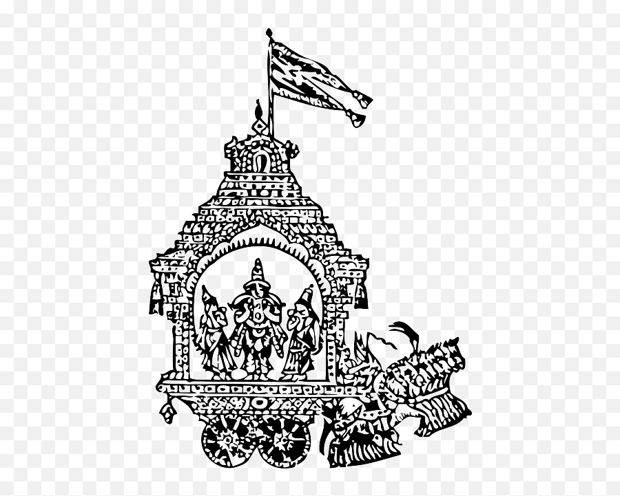 Surya God Clipart - Outline Images Of Chariot Emoji,God Clipart