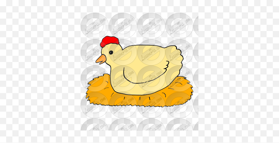Big Fat Hen Picture For Classroom Therapy Use - Great Big Comb Emoji,Hen Clipart