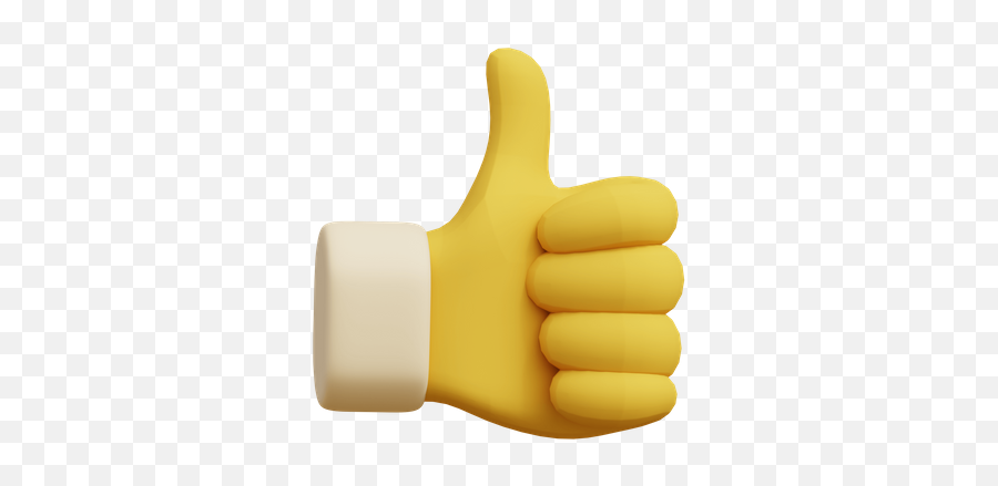 Premium Thumb Up 3d Download In Png Obj Or Blend Format - Thumbs Up 3d Png Emoji,Thumbs Up Png