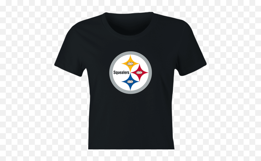 Funny Pittsburgh Squealers Football T - T Shirt With Thresher Shark Emoji,Steelers Logo Black And White