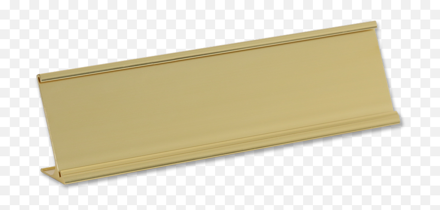 Holder Nameplate Desk Holder Gold - 2 In X 10 In Name Plate For Desk Transparent Emoji,Desk Transparent Background