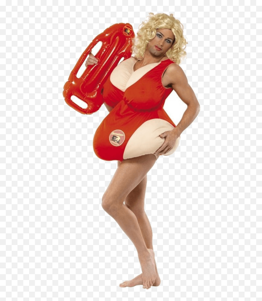 Baywatch Padded Swimming Costume - Lifeguard Halloween Costume Emoji,Baywatch Logo