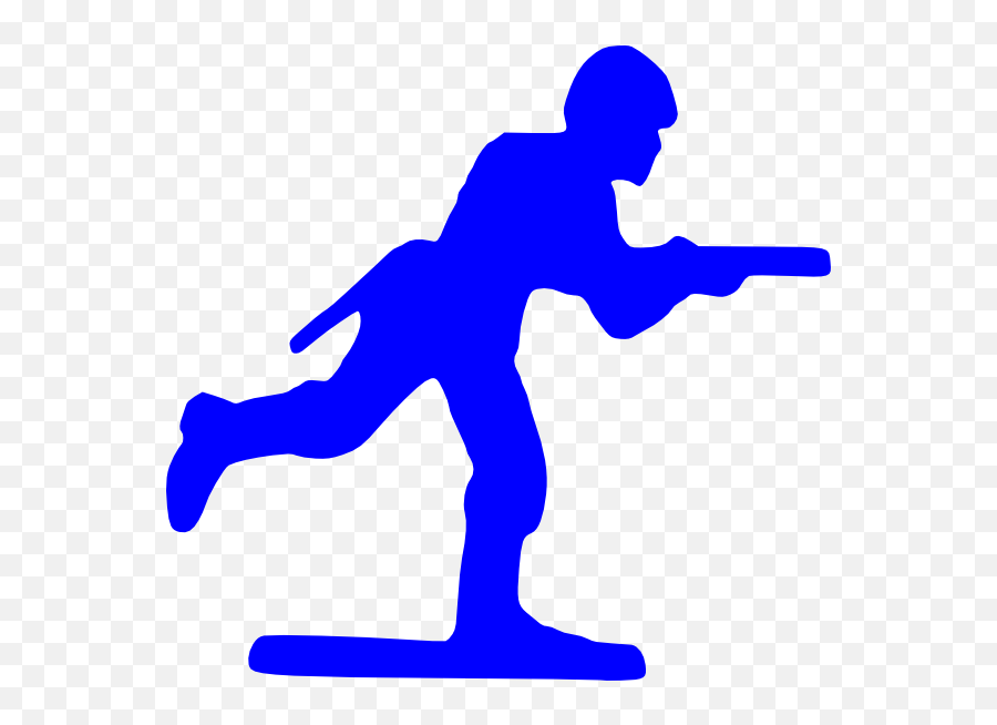 Blue Toy Soldier Clip Art At Clkercom - Vector Clip Art Blue Toy Soldierclipart Emoji,Toy Cliparts