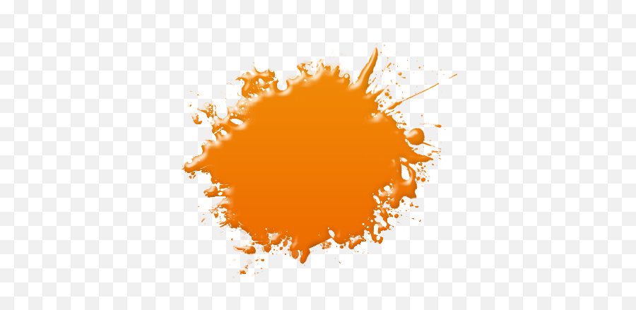 Paintball Splat - Orange Paint Splatter Png Transparent Png Color Gradient Emoji,Red Paint Splatter Png