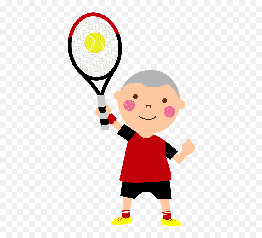 Boy Is Playing Tennis Clipart Emoji,Tennis Clipart