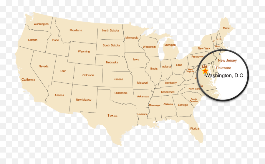 State Thempfa - Us State Map Dc Emoji,Washington Dc Clipart