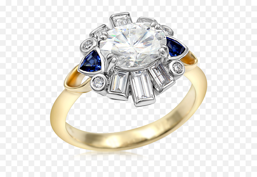 Art Deco Baguette Halo Engagement Ring Emoji,Engagement Png