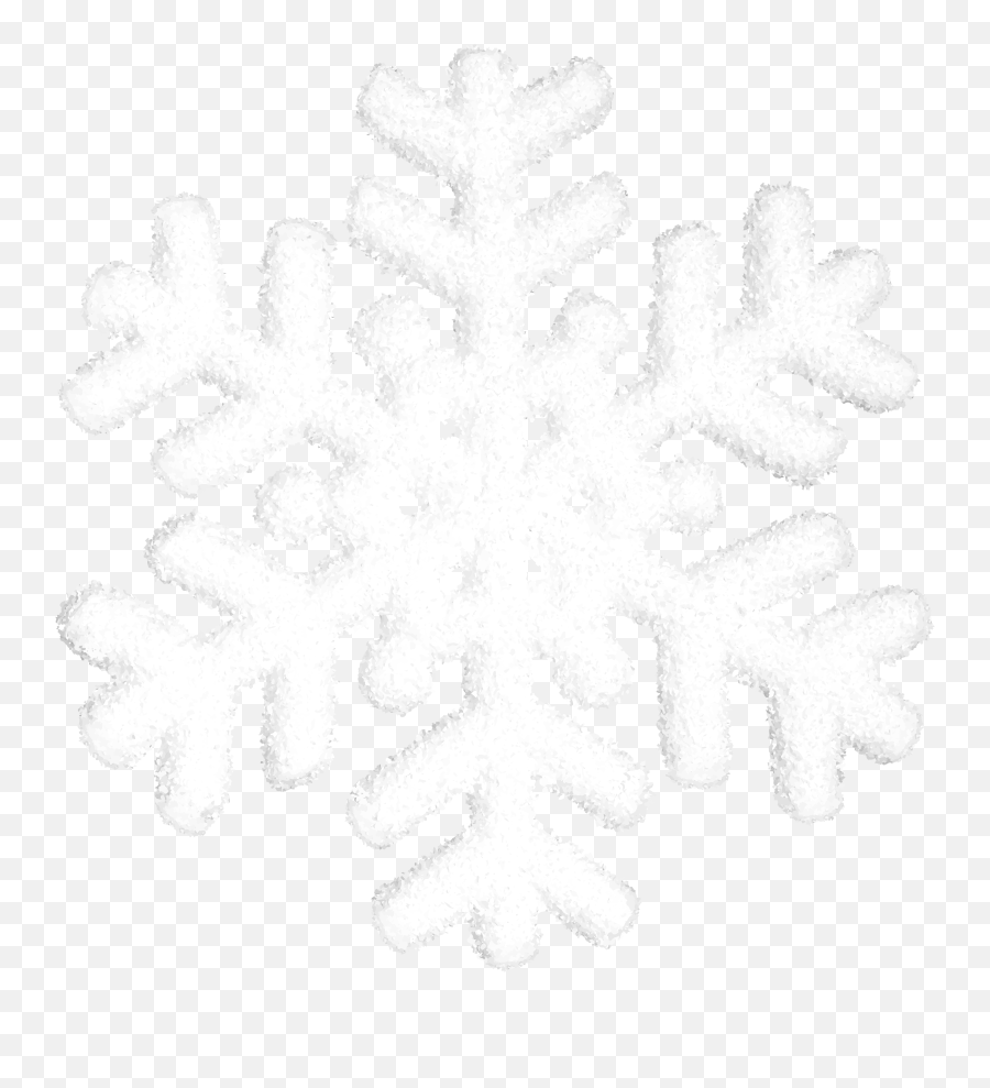 Black And White Snowflake Tree Pattern - Snowflake Emoji,Snowflake Clipart Black And White