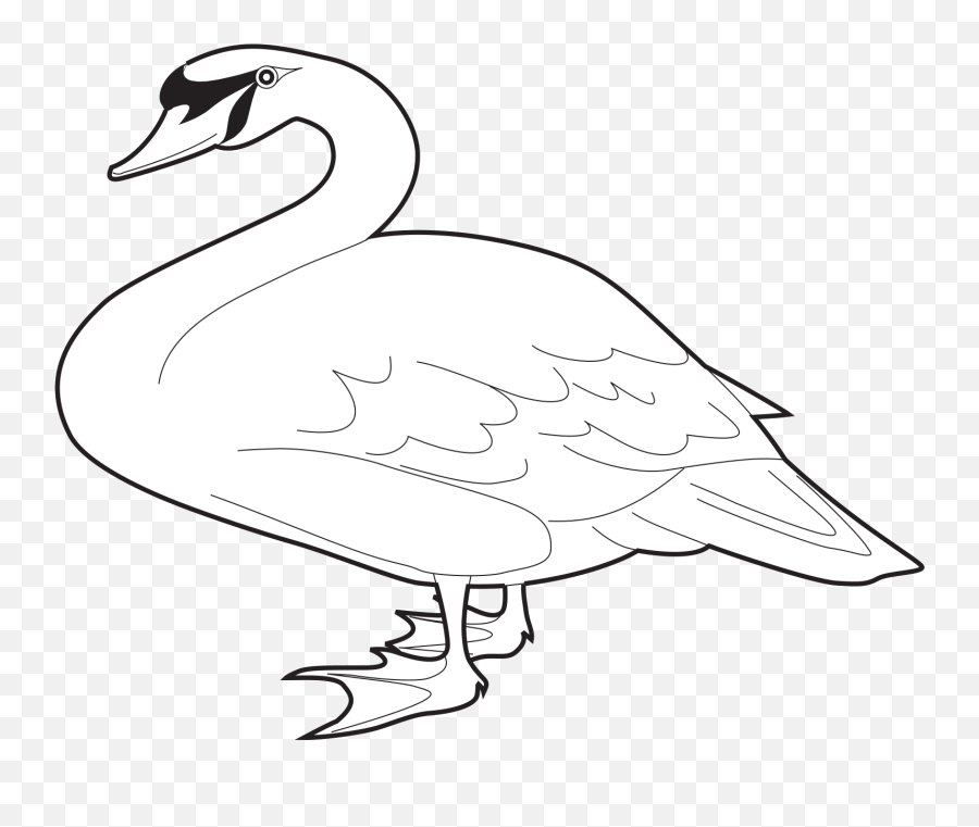 Goose Outline Svg Vector Goose Outline Clip Art - Svg Clipart Emoji,Goose Clipart Black And White