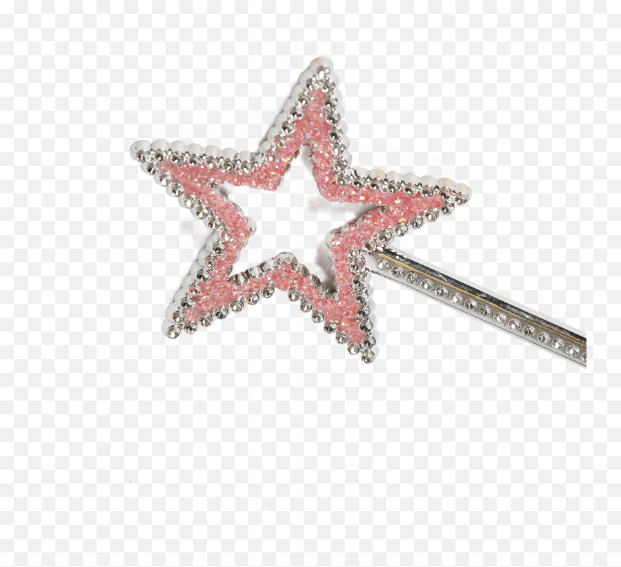 Pink Star Png - Transparent Background Fairy Wands Emoji,Fairy Wand Clipart
