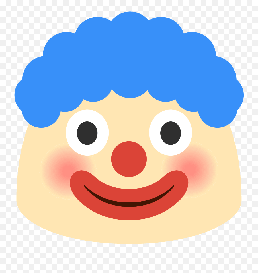 Clown Face Emoji Clipart - Google Blob Emoji Clown,Clown Emoji Png