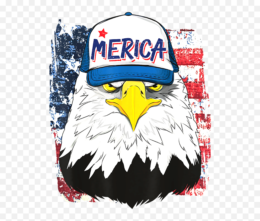 American Flag Bald Eagle Merica Trucker Cap 4th Of July Usa Emoji,American Flag Eagle Png