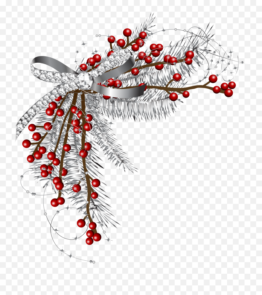 Christmas Trimmings Christmas Wreaths Christmas Clipart - Christmas Border Silver Png Emoji,Christmas Garland Clipart