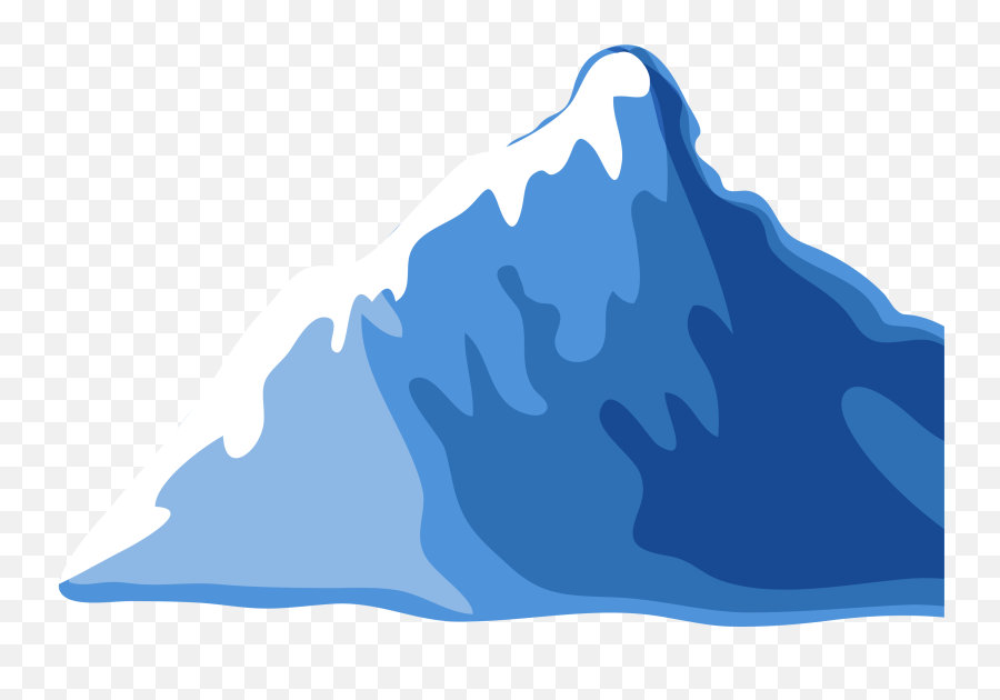Mountain Drawing Png - Ice Mountain Cartoon Png Emoji,Mountain Transparent Background