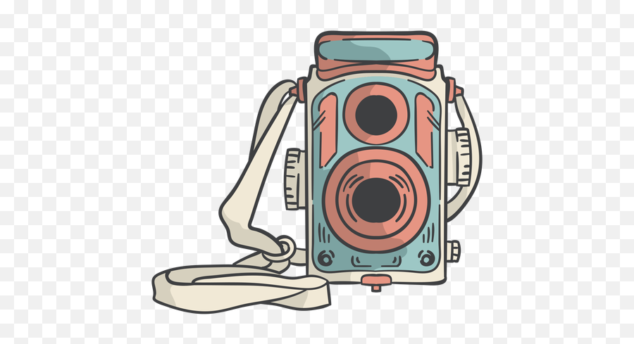 Vintage Film Camera Hand Drawn - Box Camera Emoji,Vintage Camera Png