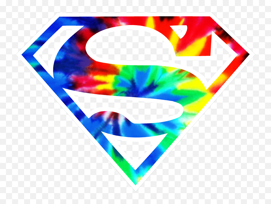 Superman Superman Tie Dye Logo Juniors - Tie Dye Superman Logo Emoji,Tie Dye Clipart