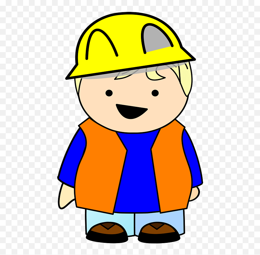 Construction Blond Kid Clipart Free Download Transparent - Clip Art Emoji,Kid Clipart