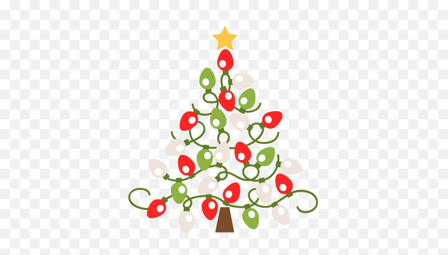 Scrapbook Paper Svg Cuts Scrapbook Cut - Cute Christmas Tree Clipart Png Emoji,Christmas Tree Clipart Png