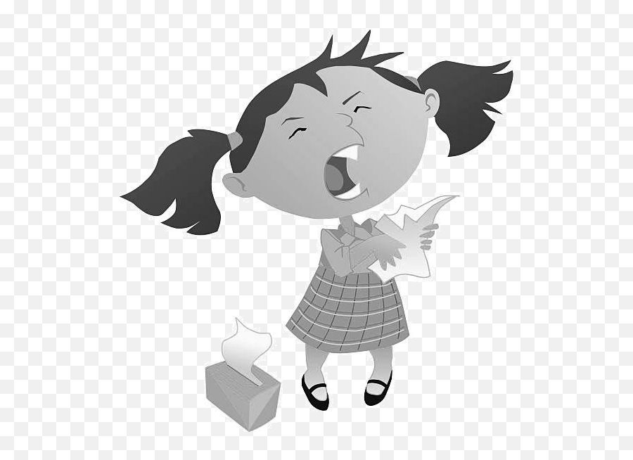 Vomiting And Diarrhea - Sneezing Cartoon 612x573 Png Emoji,Sneeze Clipart