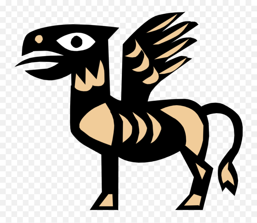 Pegasus Flying Horse Hieroglyphic Symbol - Vector Image Emoji,Winged Horse Logo