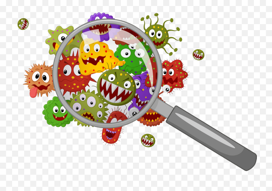 Magnifying Glass And Virus Clipart Transparent - Clipart World Emoji,Magnifying Glass Clipart Transparent