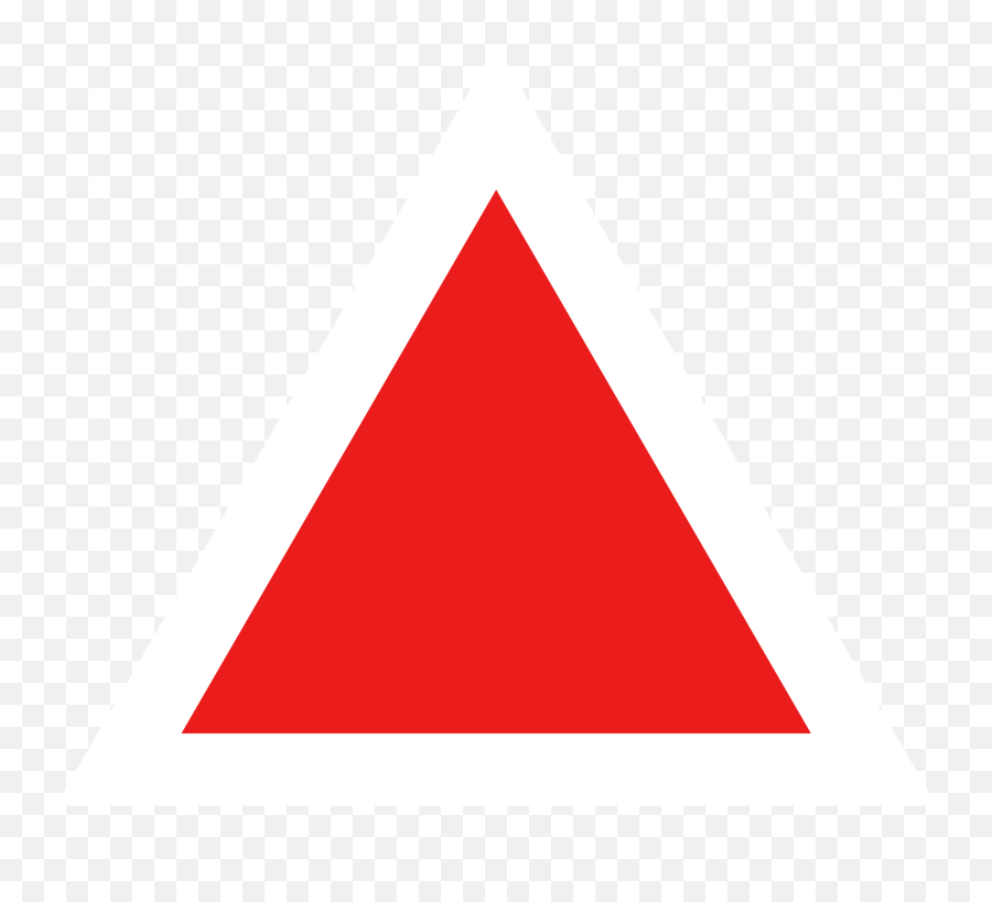 Triangle Png - Red Triangle Emoji,Transparent Image