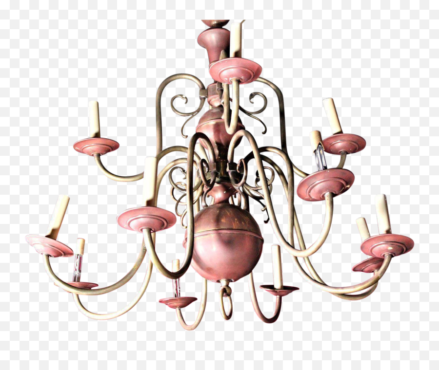 12 - Arm Antique Dutch Baroque Style Copper Brass Chandelier Fixture Lamp Lighting Emoji,Chandelier Clipart