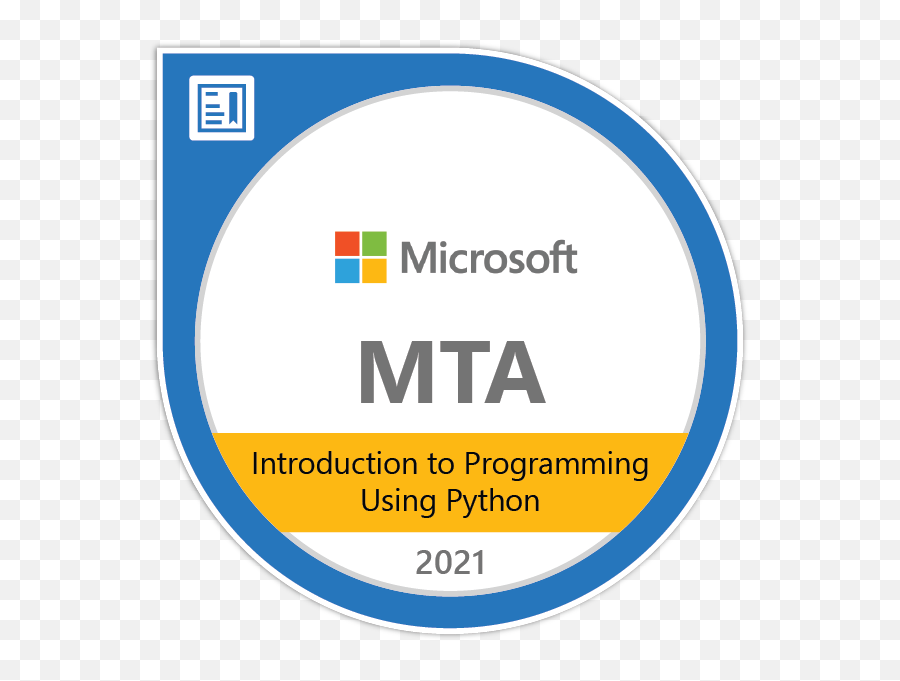 Mta Introduction To Programming Using Python - Certified Emoji,Introduction Png