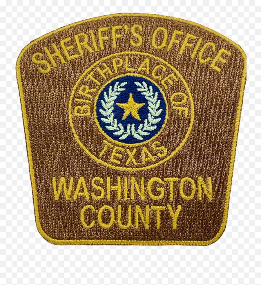 Washington County Sheriff Tx Laser Cut Patch Emoji,Laser Cut Logo