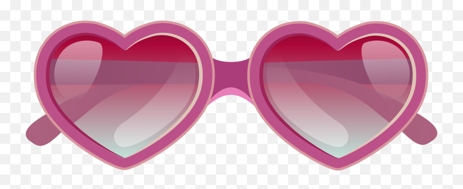 Free Heart Glasses Png Download Free Clip Art Free Clip - Heart Pink Glasses Png Emoji,Sunglasses Png