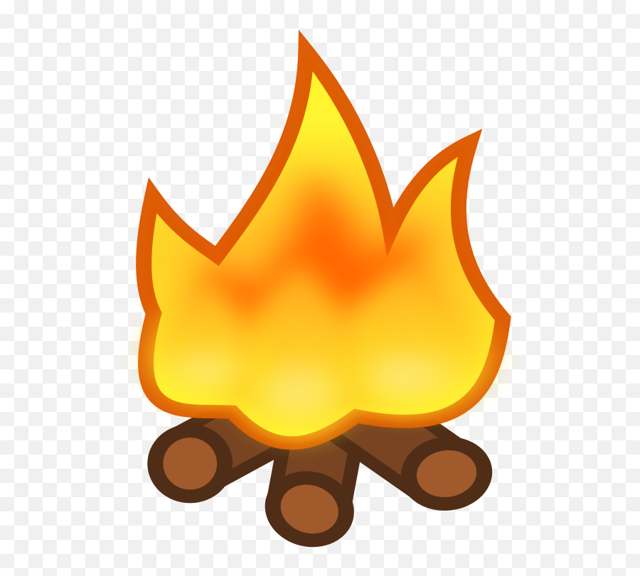 Campfire Clipart Emoji Campfire Emoji - Campfire Emoji Png,Fire Emoji Transparent