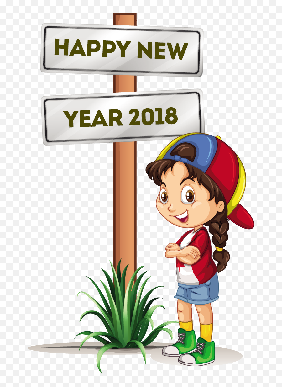 New Clipart Vector New Vector - Happy New Year New Cartoon Emoji,New Clipart