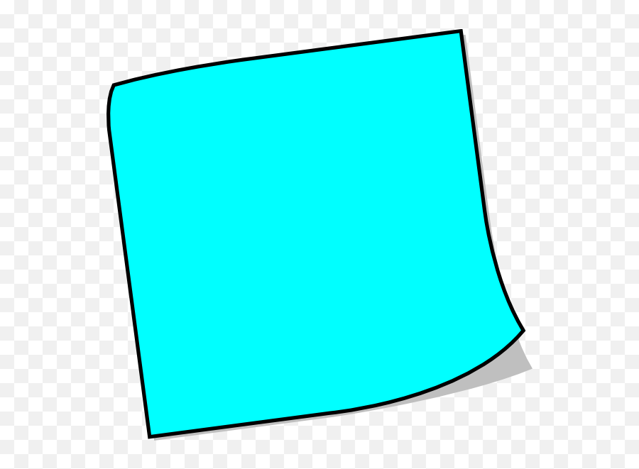 Blue Sticky Note Clip Art At Clker - Sticky Note Clip Art Emoji,Sticky Note Clipart