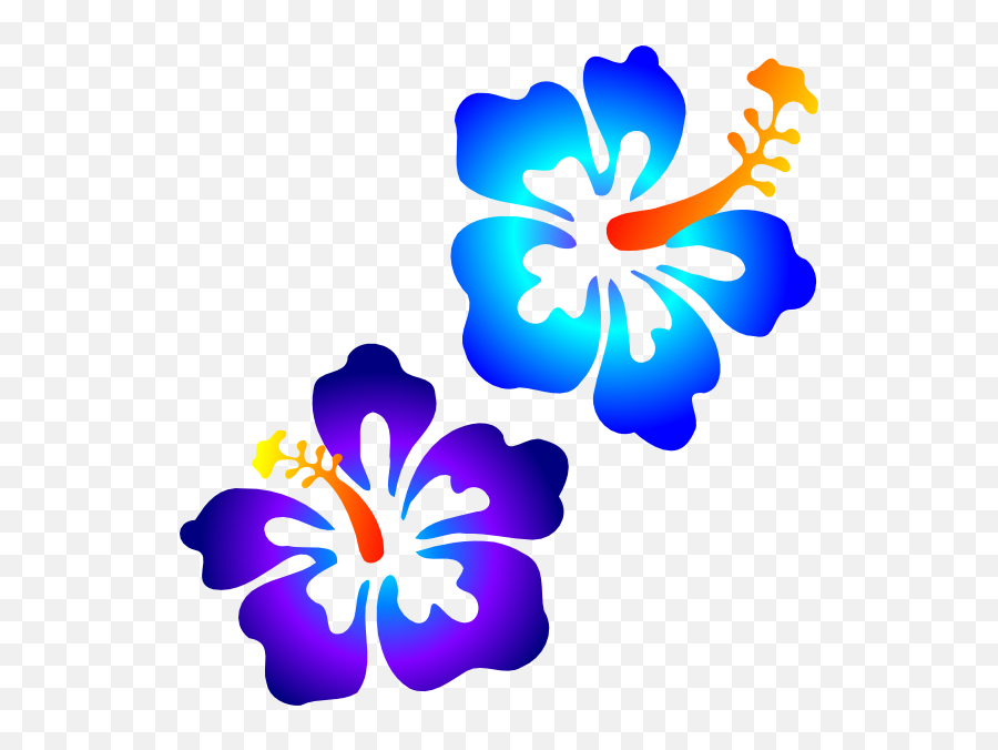 Hibiscus Clip Art At Clkercom - Vector Clip Art Online Emoji,Hibiscus Flower Clipart