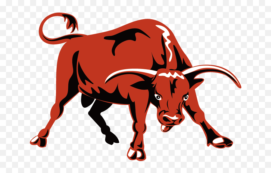 Charging Bull Cattle Ox - Bull About To Charge Clipart Cartoon Charging Bull Transparent Emoji,Ox Clipart