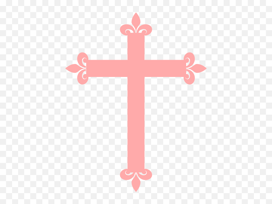 Fleur De Lei Clipart - Clipart Baptism Cross Emoji,Cross Clipart