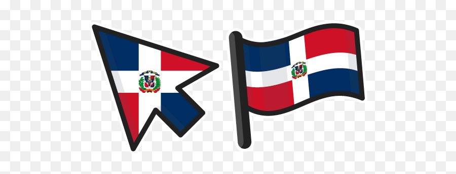 Dominican Republic Flag Cursor - Flag Emoji,Dominican Flag Png