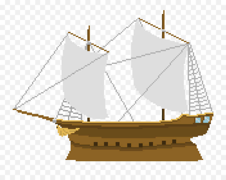 Pirateship Pixel Art Maker - Pirate Ship Pixel Transparent Emoji,Pirate Ship Png