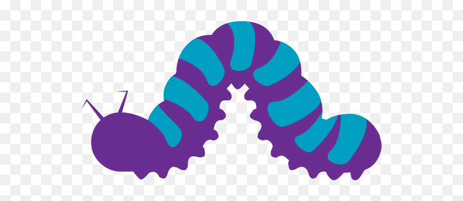 Vsc - Caterpillar Purple Caterpillar Clipart Emoji,Caterpillar Png