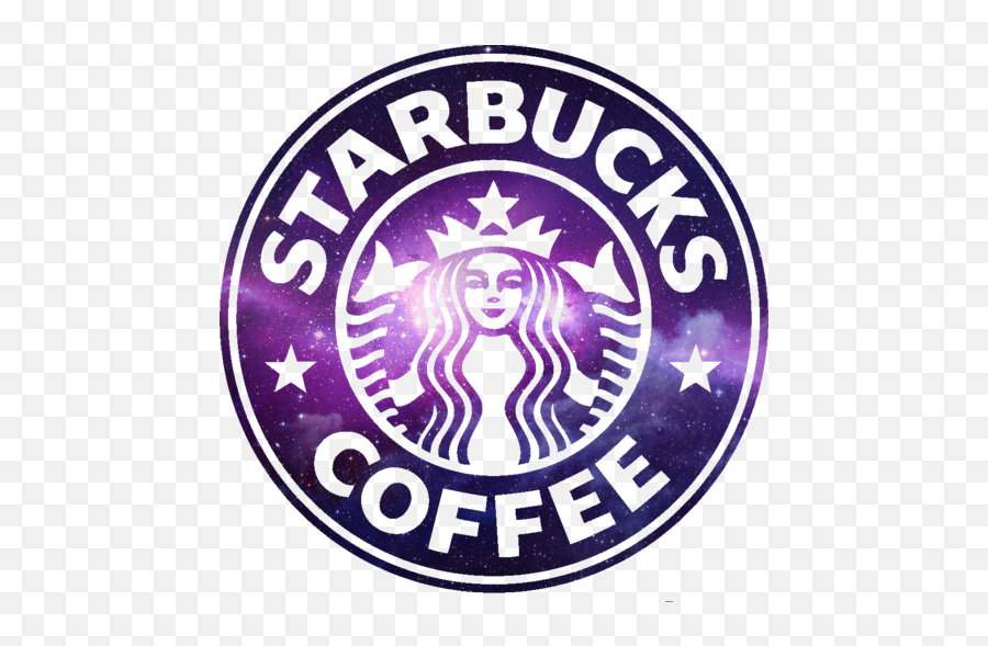 Download Purple Logo Starbucks Coffee - Galaxy Starbucks Logo Transparent Emoji,Starbucks Logo