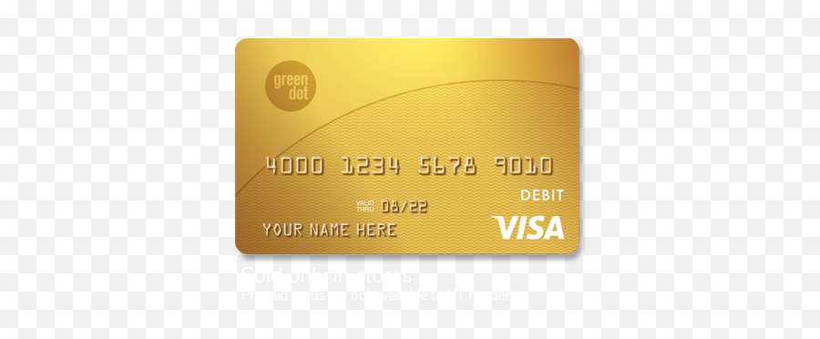 Prepaid Mastercard Or Visa Card Green Dot Emoji,Gold Dots Png