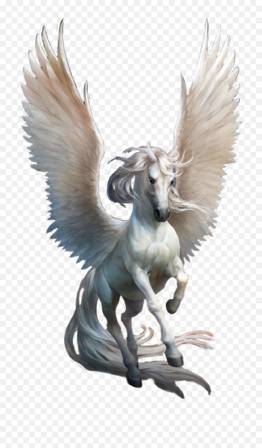 Freetoedit Pegasus Winged Horse White Sticker By Mtvargas2 Emoji,Winged Horse Logo