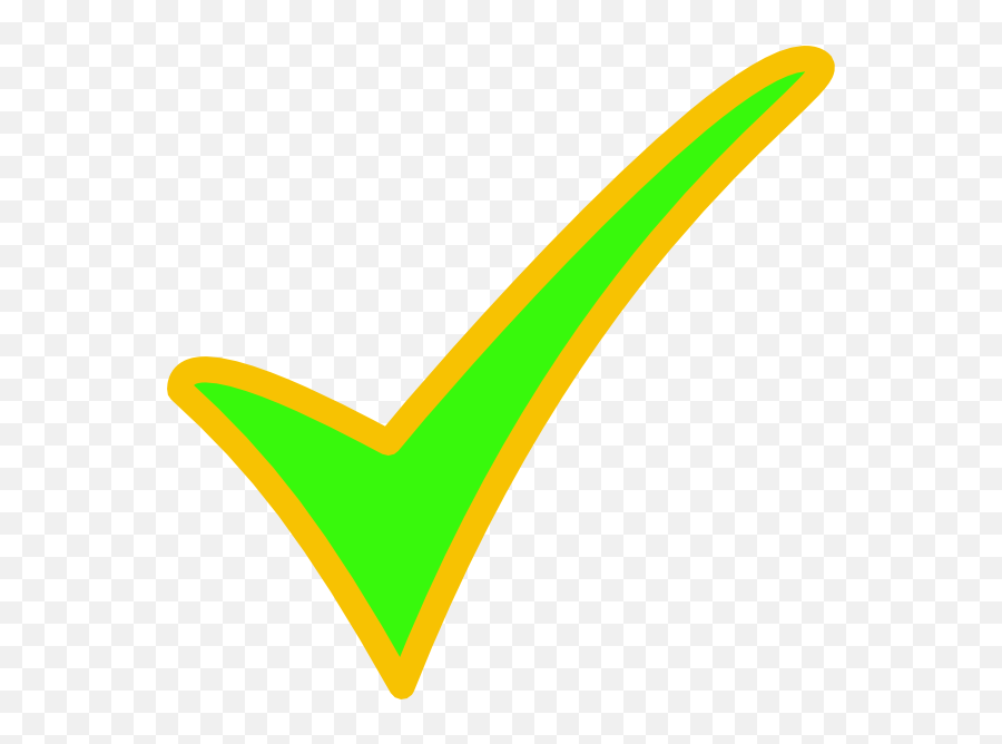 Check Clipart Yellow Green - Green Orange Blue Clker Png Emoji,Green Check Clipart
