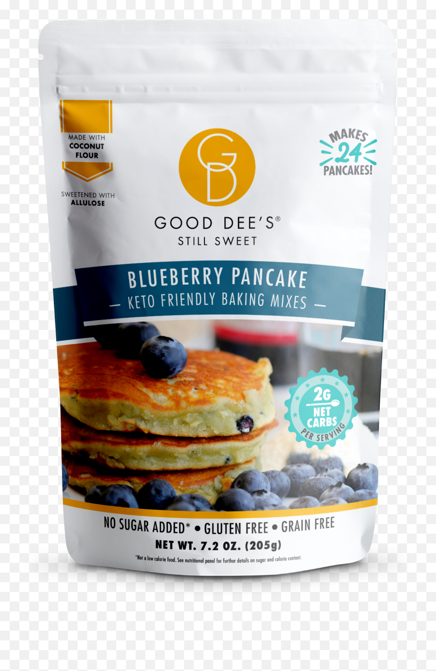 Good Deeu2019s Blueberry Pancake Mix - Low Carb Keto Friendly No Sugar Alcohols 2g Net Carbs Emoji,Pancakes Transparent