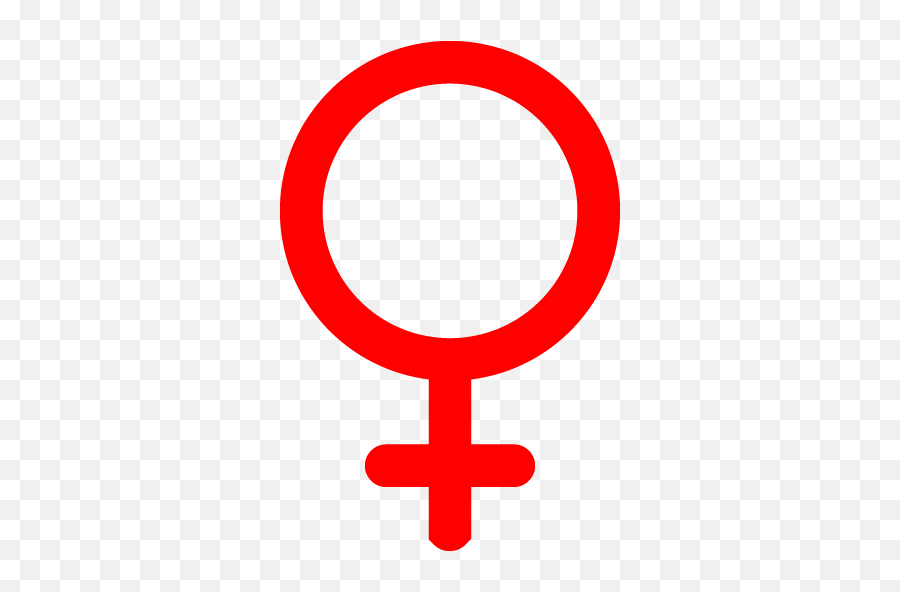 Red Female 3 Icon - Free Red Female Icons Emoji,Female Icon Png