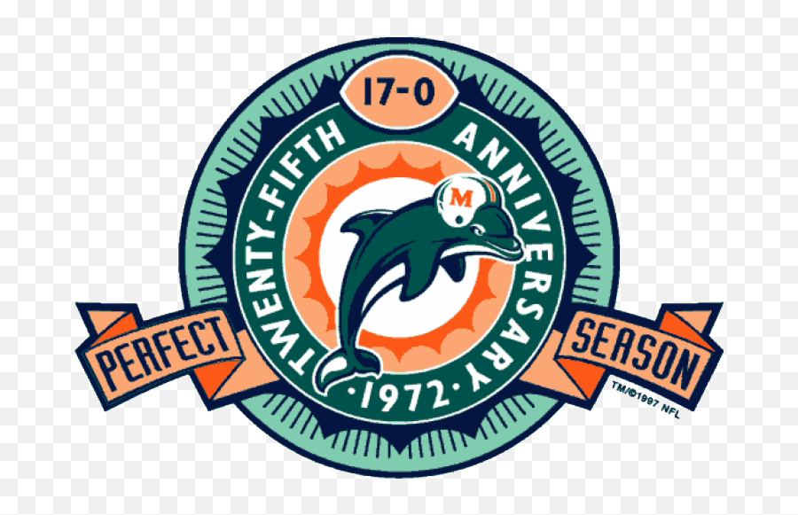 Miami Dolphins Png Image Png Mart - Miami Dolphins Anniversary Logo Emoji,Miami Dolphins Logo