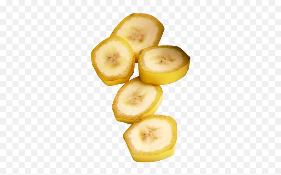 Fresh Banana Slice Transparent Png - Banana Slices Clipart Png Emoji,Banana Transparent