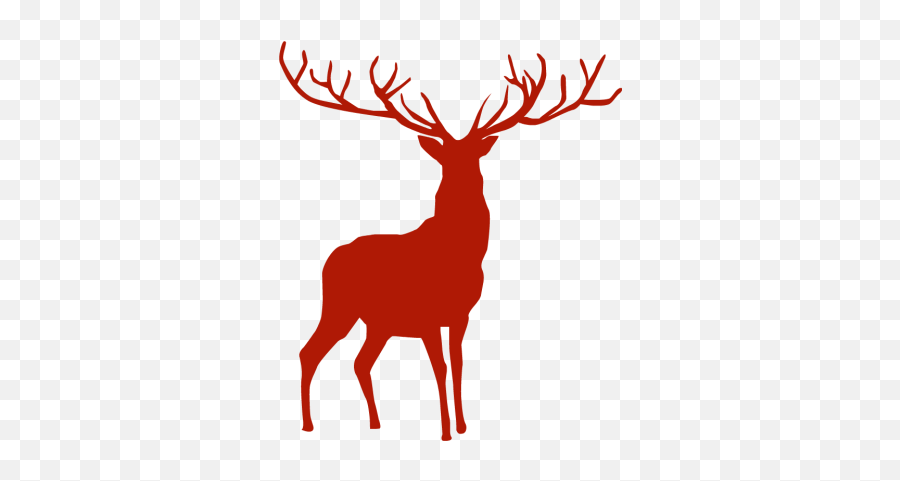 Free Reindeer Silhouette Download Free - Red Deer Silhouette Clipart Emoji,Reindeer Clipart