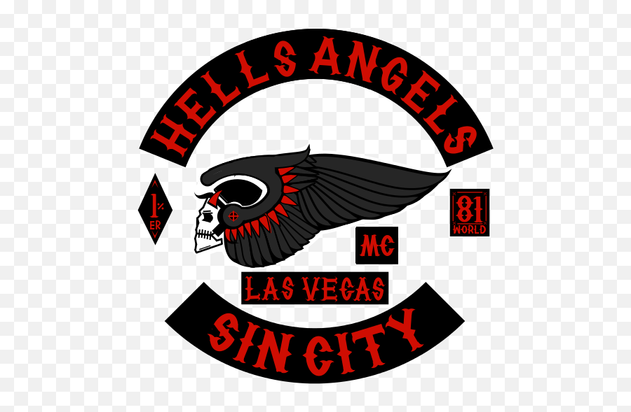 Hells Angels Sin City Emblems For - Language Emoji,Hells Angels Logo